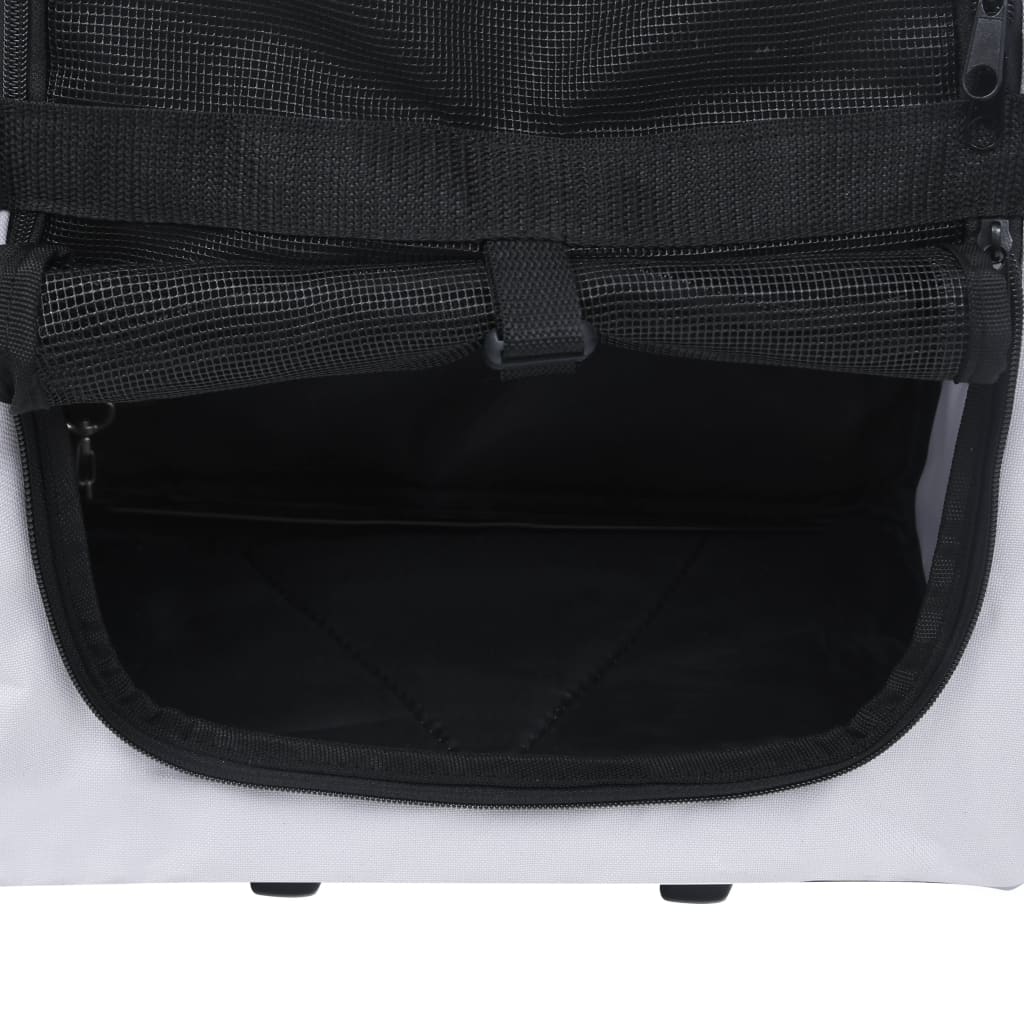 Huisdierentrolley Inklapbaar Grijs