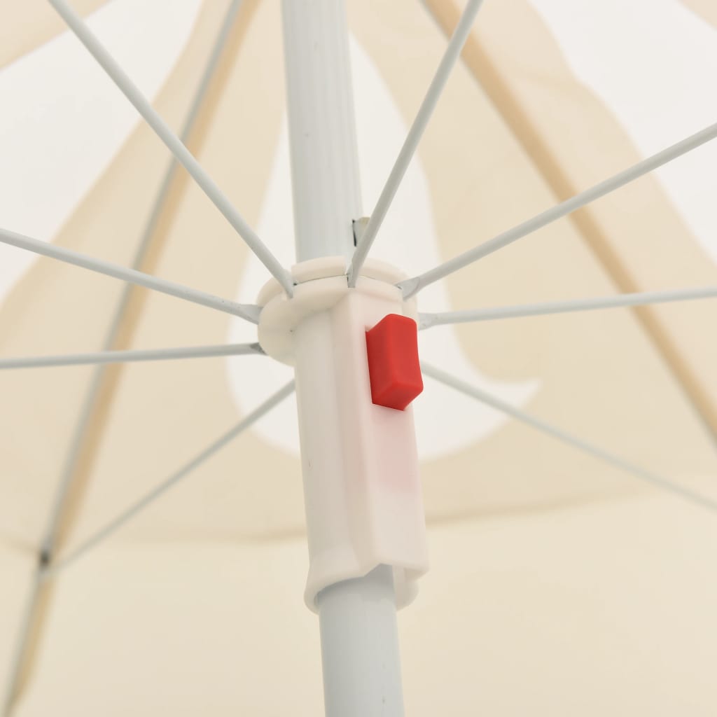 Parasol Met Stalen Paal 180 Cm Zandkleurig