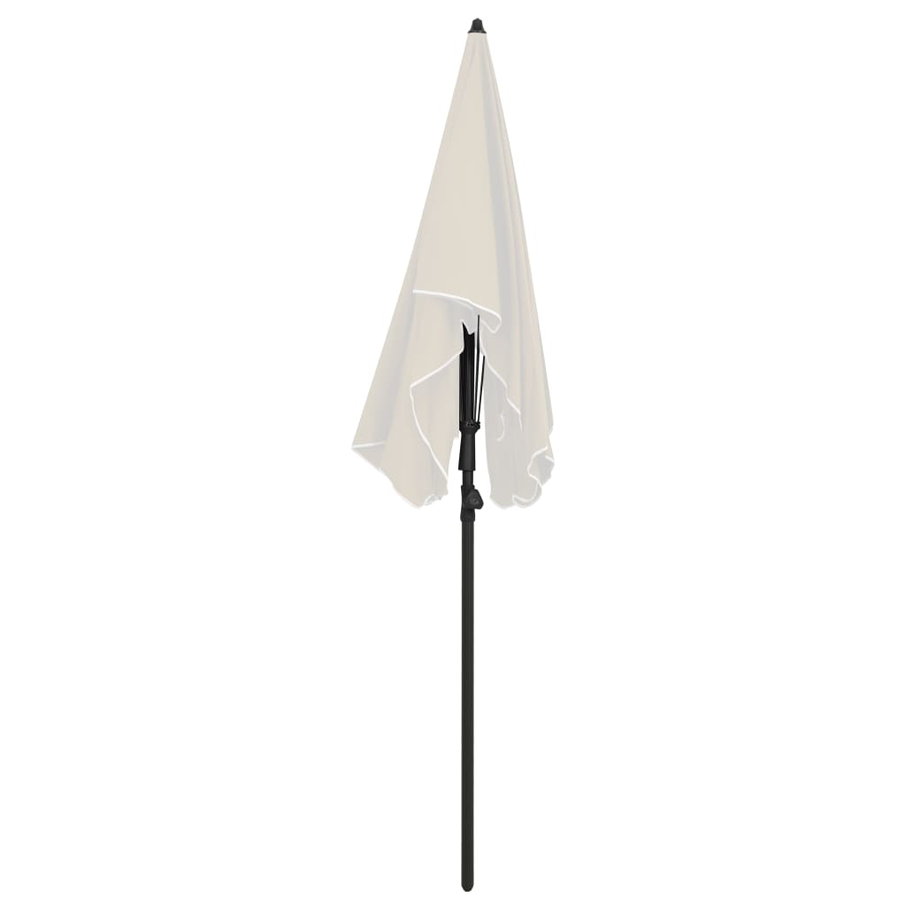 Parasol Met Paal 200X130 Cm Zandkleurig