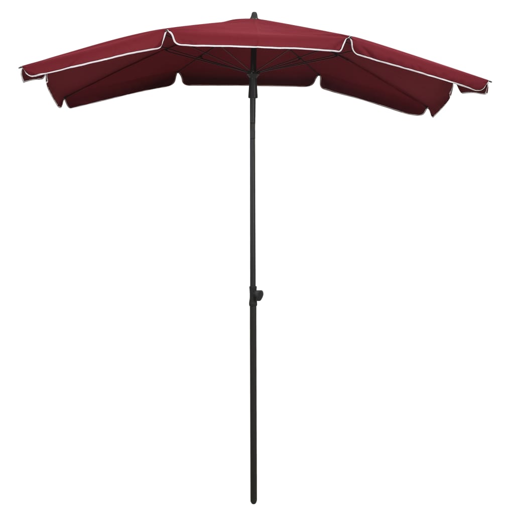 Parasol Met Paal 200X130 Cm Bordeauxrood