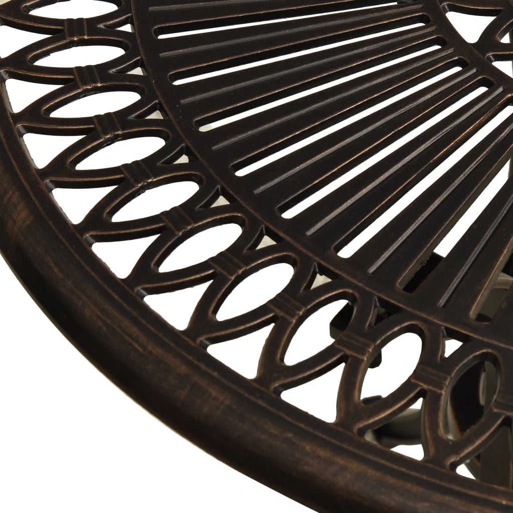 Tuintafel 62X62X65 Cm Gietaluminium Bronskleurig