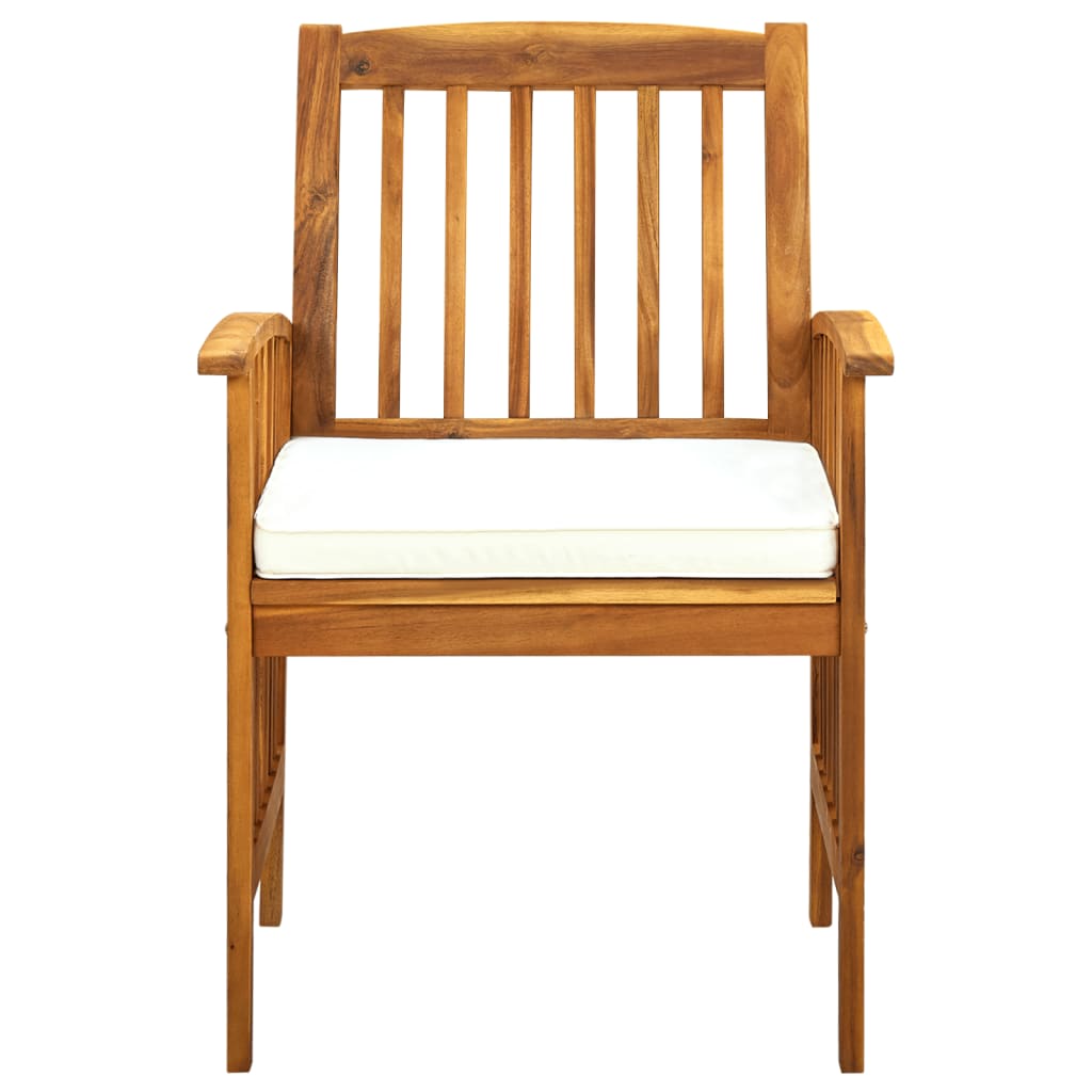 7-Delige Tuinset Met Kussens Massief Acaciahout