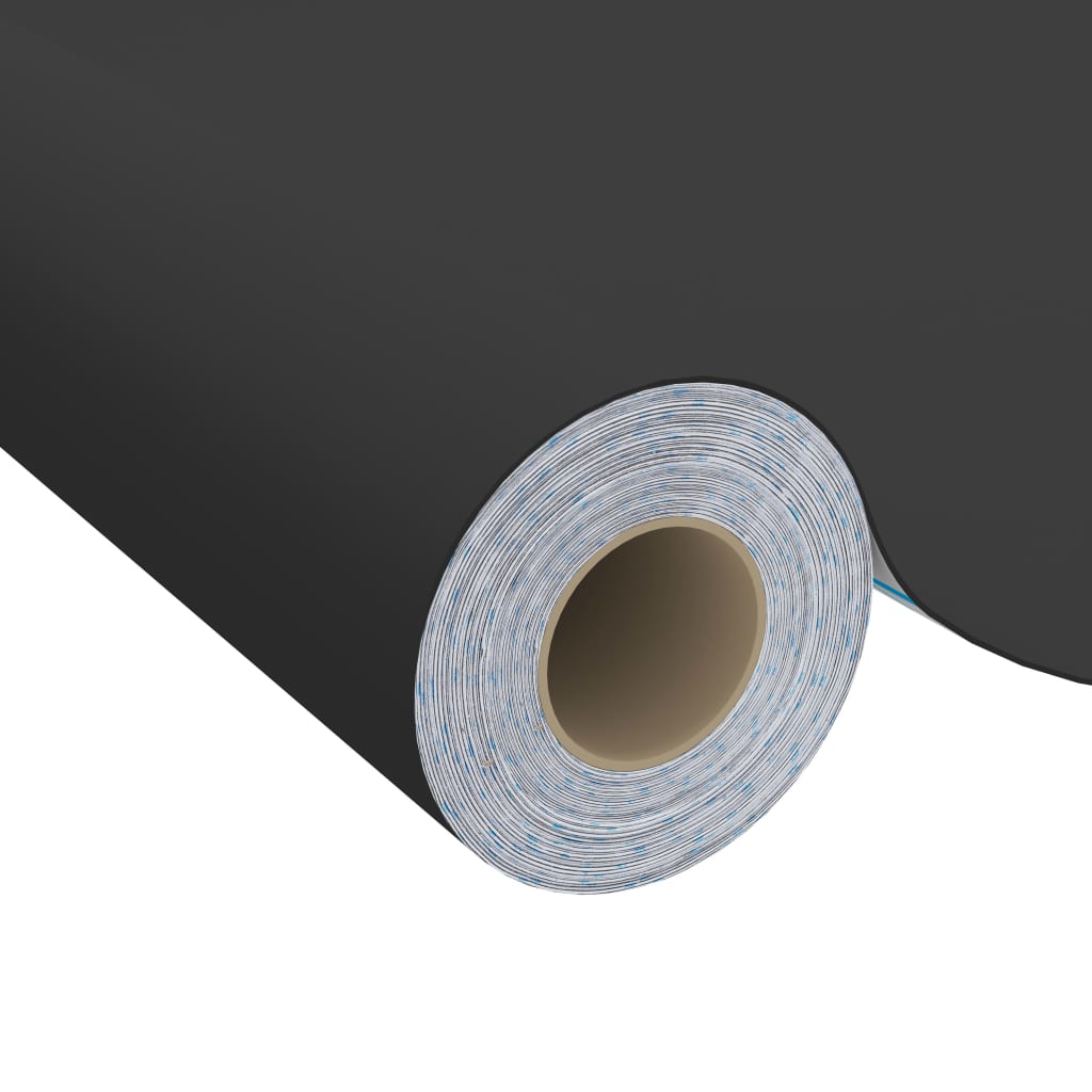Meubelfolies Zelfklevend 2 St 500X90 Cm Pvc Zwart