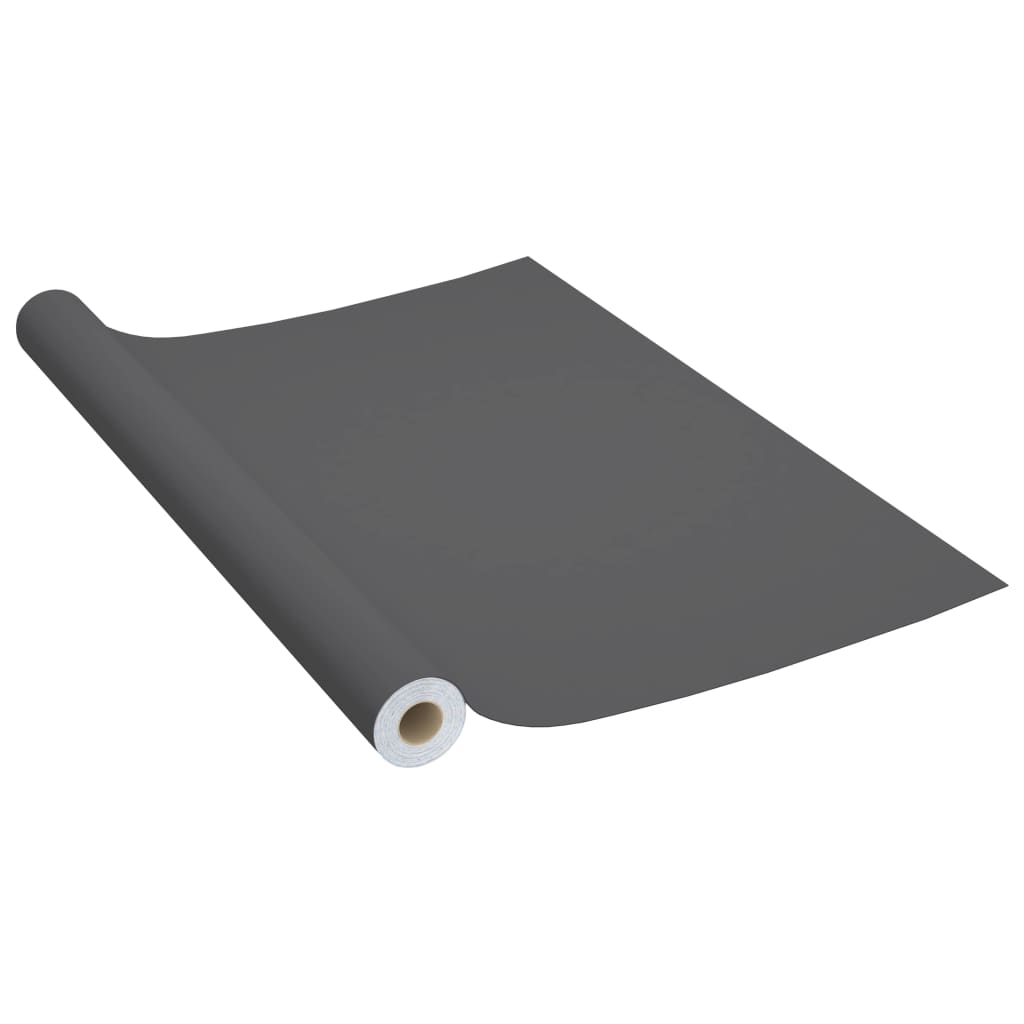Meubelfolies Zelfklevend 2 St 500X90 Cm Pvc Grijs