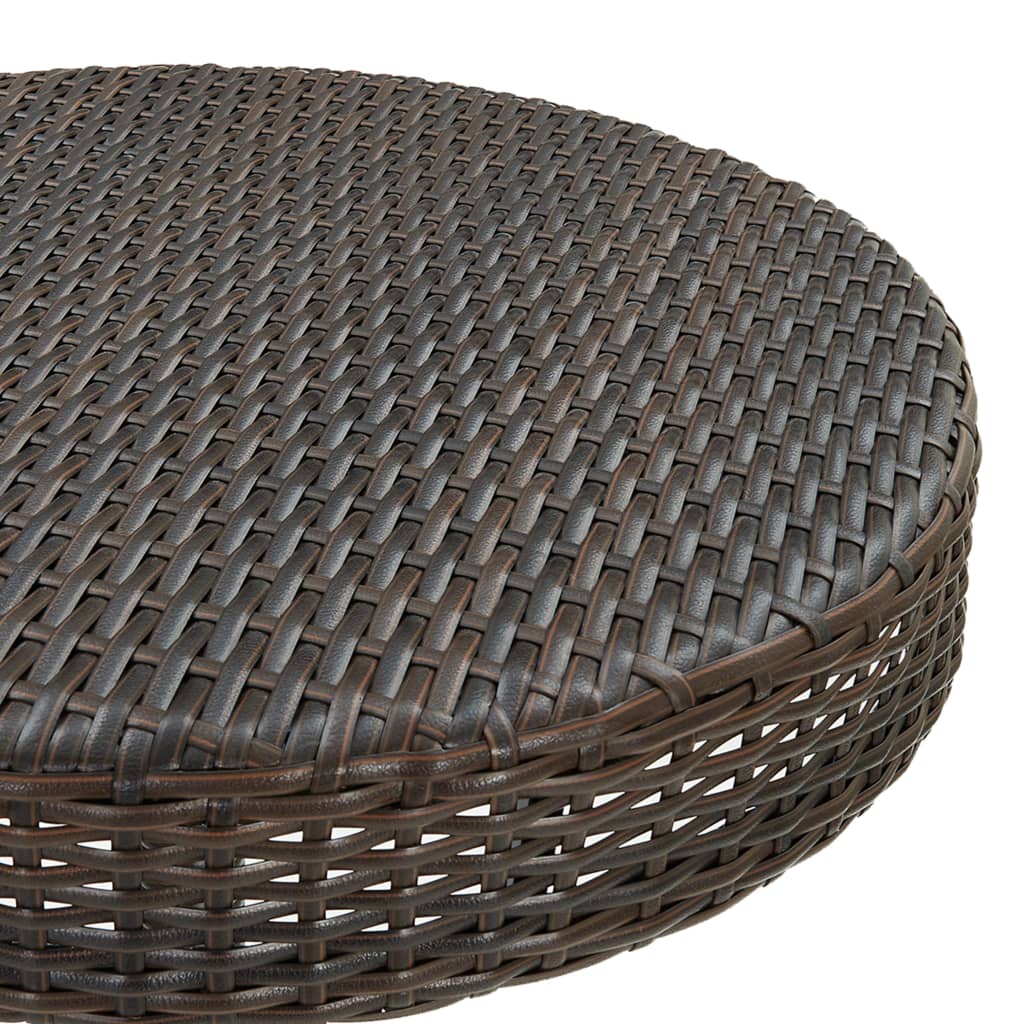 3-teiliges Garten-Bar-Set Poly Rattan Braun