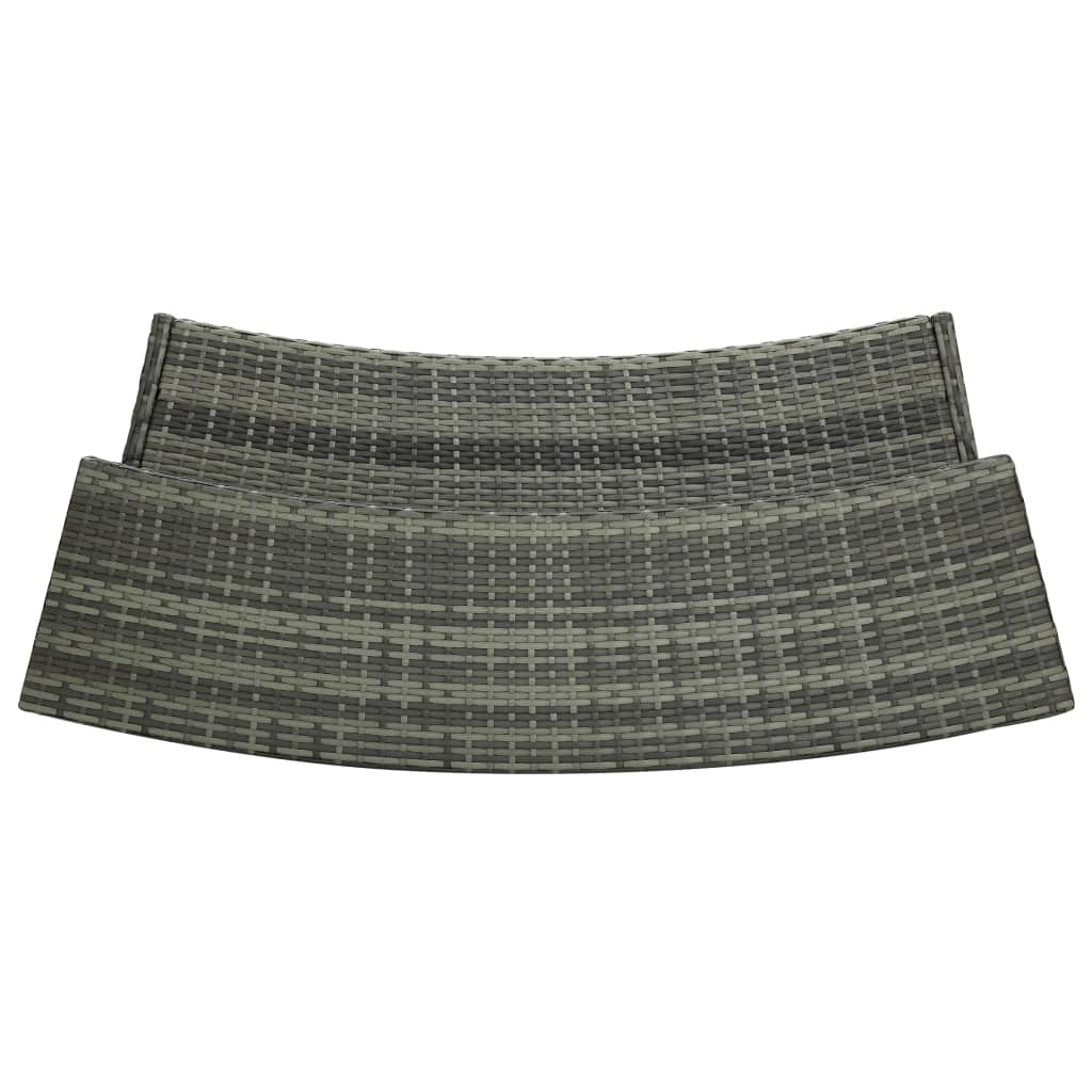 5-Delige Tuinbarset Met Kussens Grijs