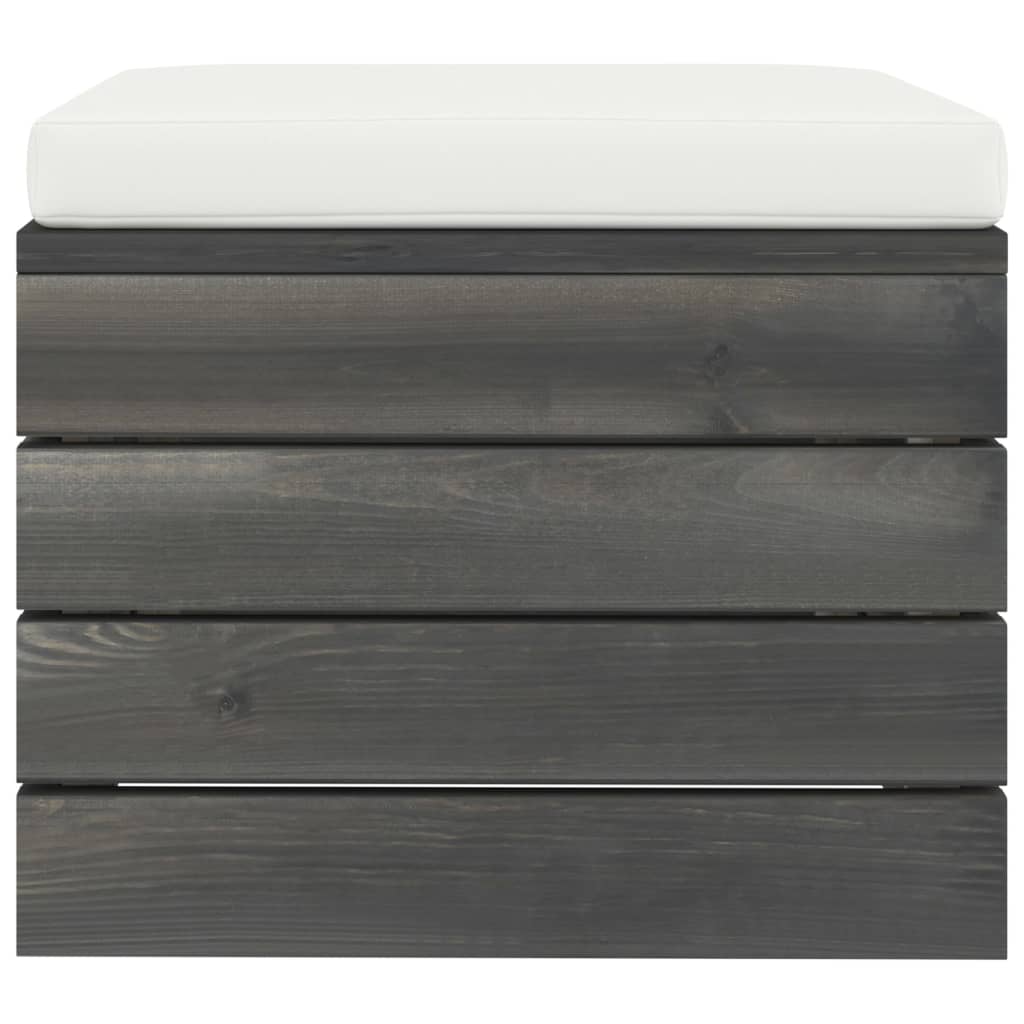 2-teiliges Lounge-Set mit Kissen und Palette aus massivem Kiefernholz