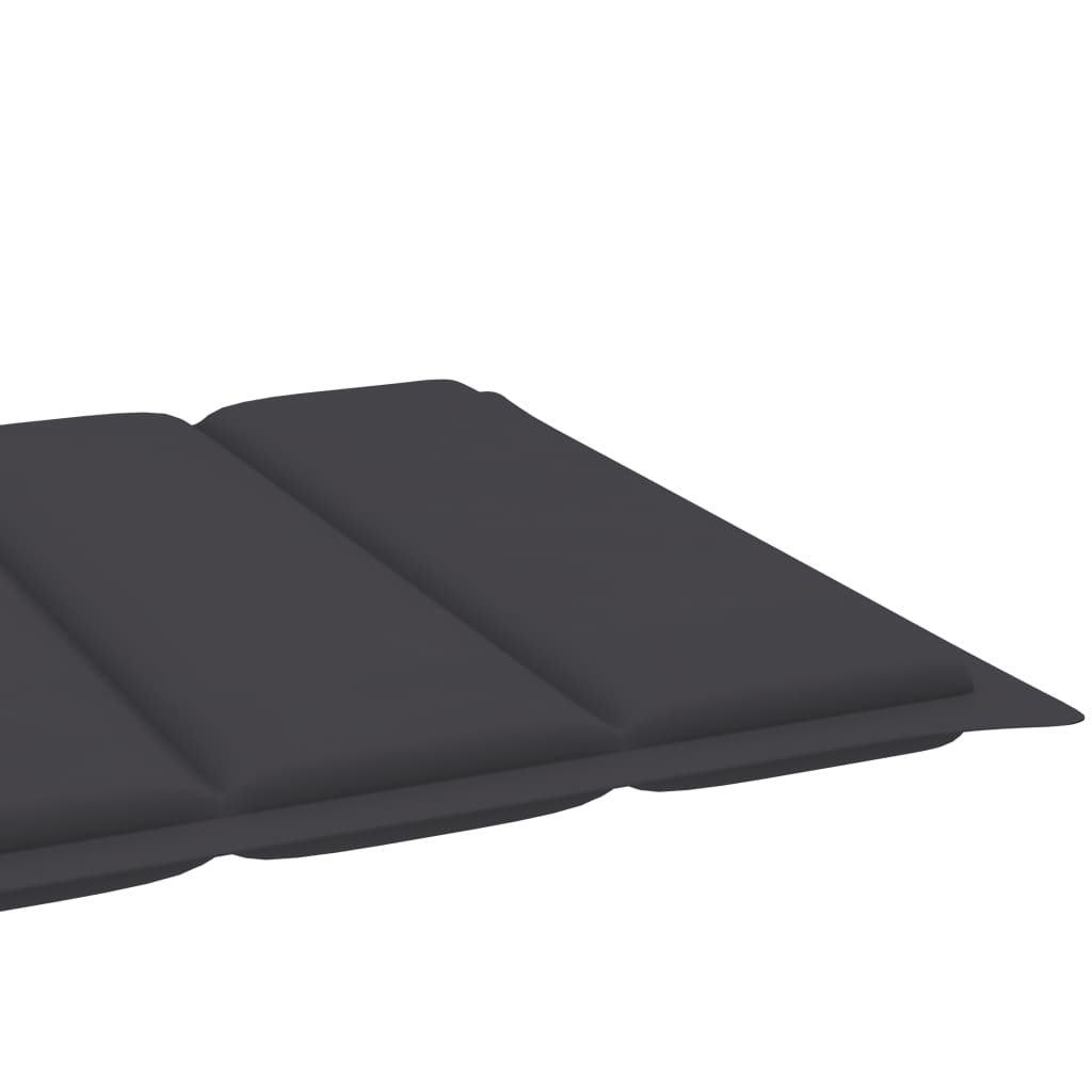 Ligbed Met Tafel En Kussen Massief Teakhout