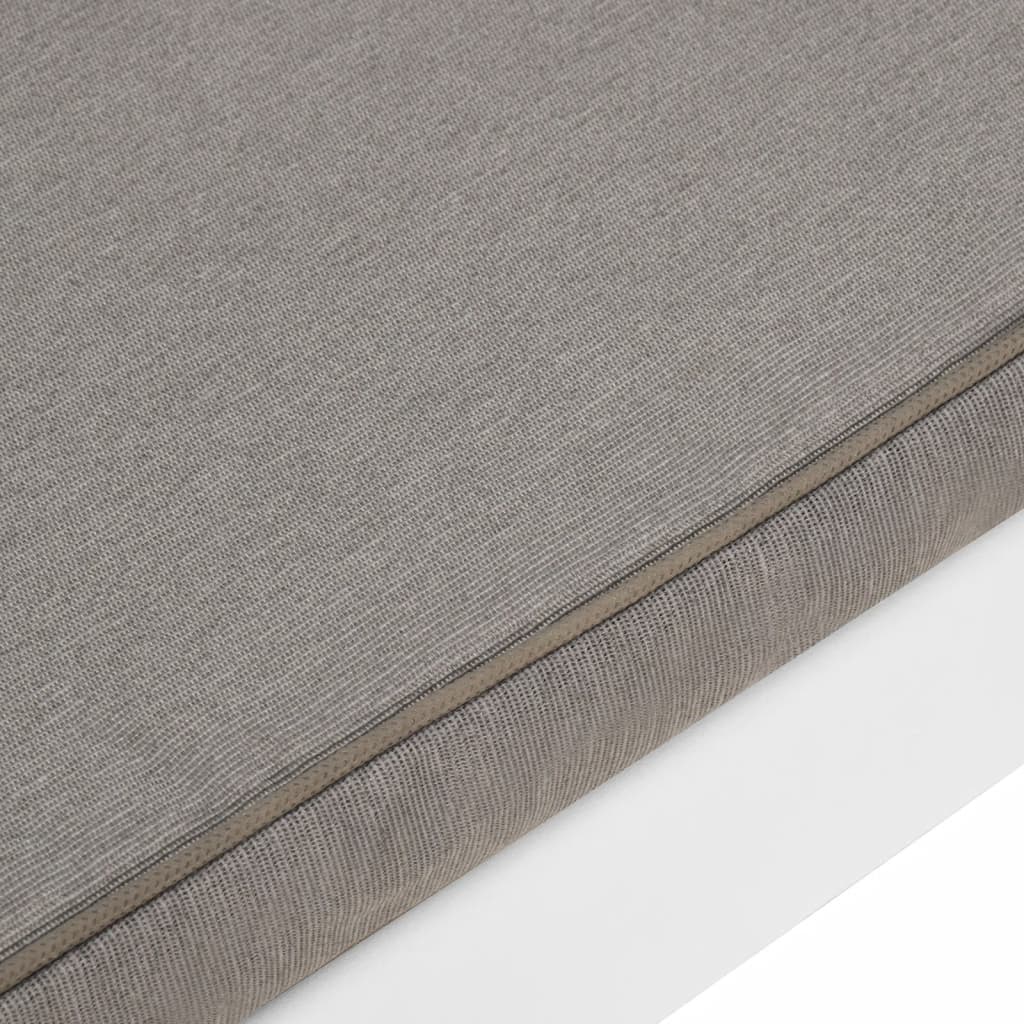 3-teiliges Lounge-Set mit Kissen aus Kunststoff weiß