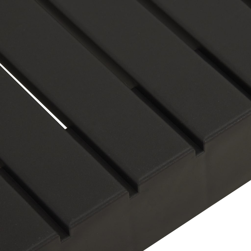 4-teiliges Lounge-Set mit Kissen aus Kunststoff grau