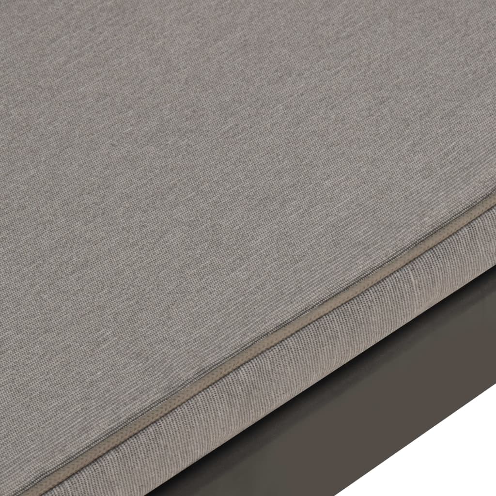 6-Delige Loungeset Met Kussens Kunststof Grijs