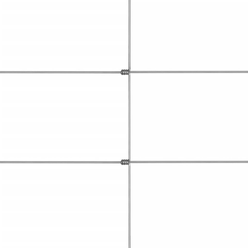 Tuinhek 50X1,25 M Gegalvaniseerd Staal Zilverkleurig