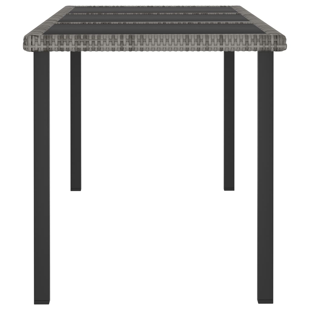 9-Delige Tuinset Poly Rattan Grijs