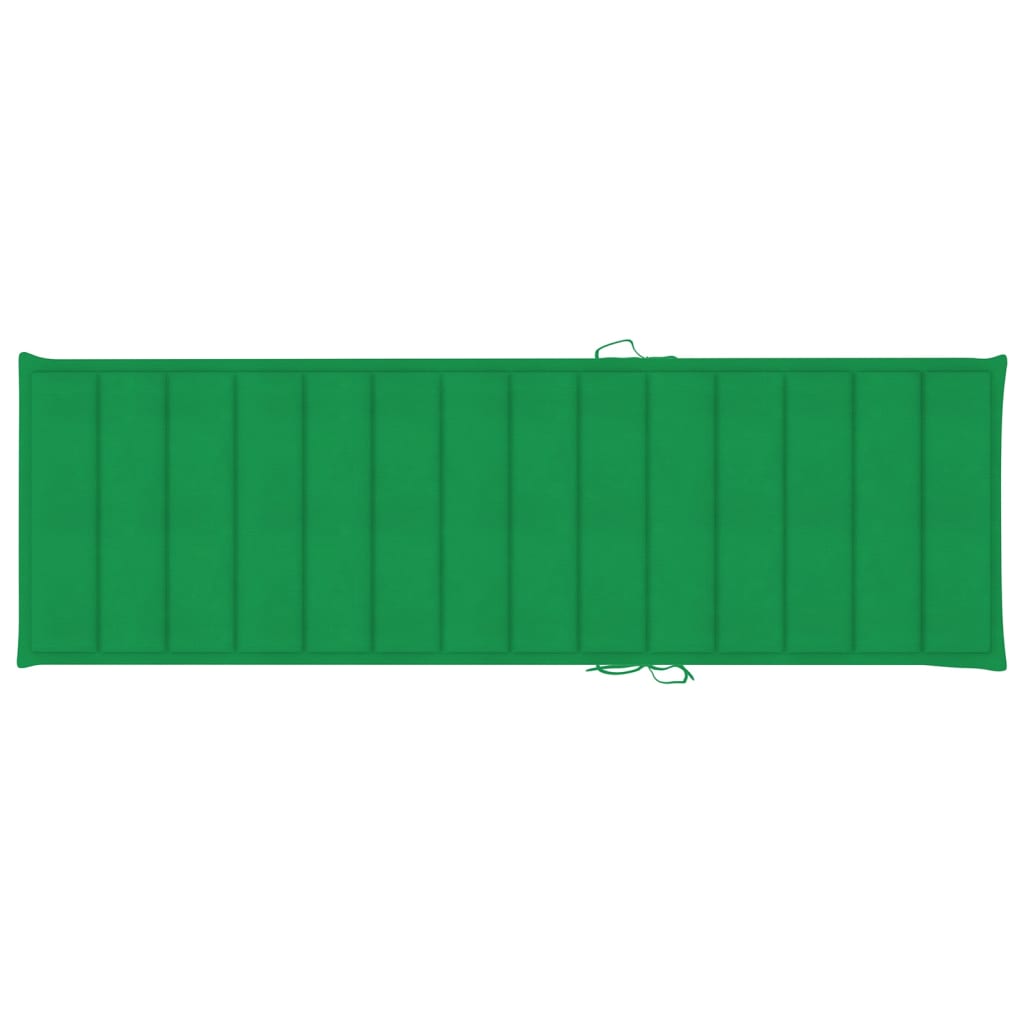 Ligbed Met Groen Kussen Geïmpregneerd Grenenhout