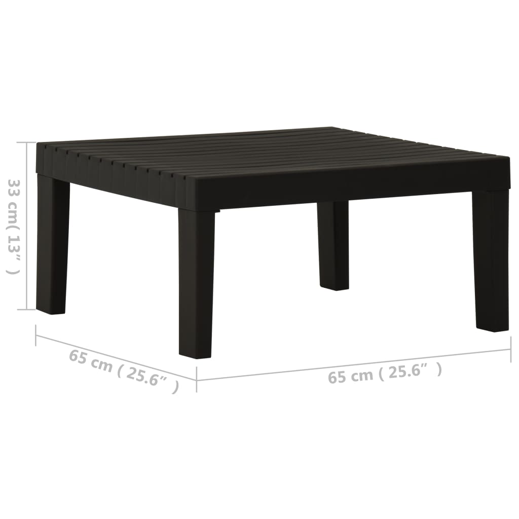 Loungetafel Kunststof Grijs
