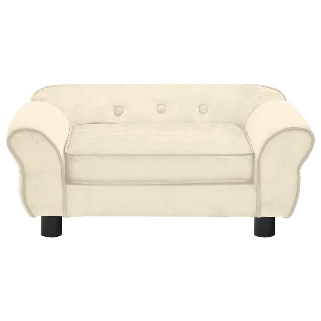 Hondenbank 72X45X30 Cm Pluche Crèmekleurig
