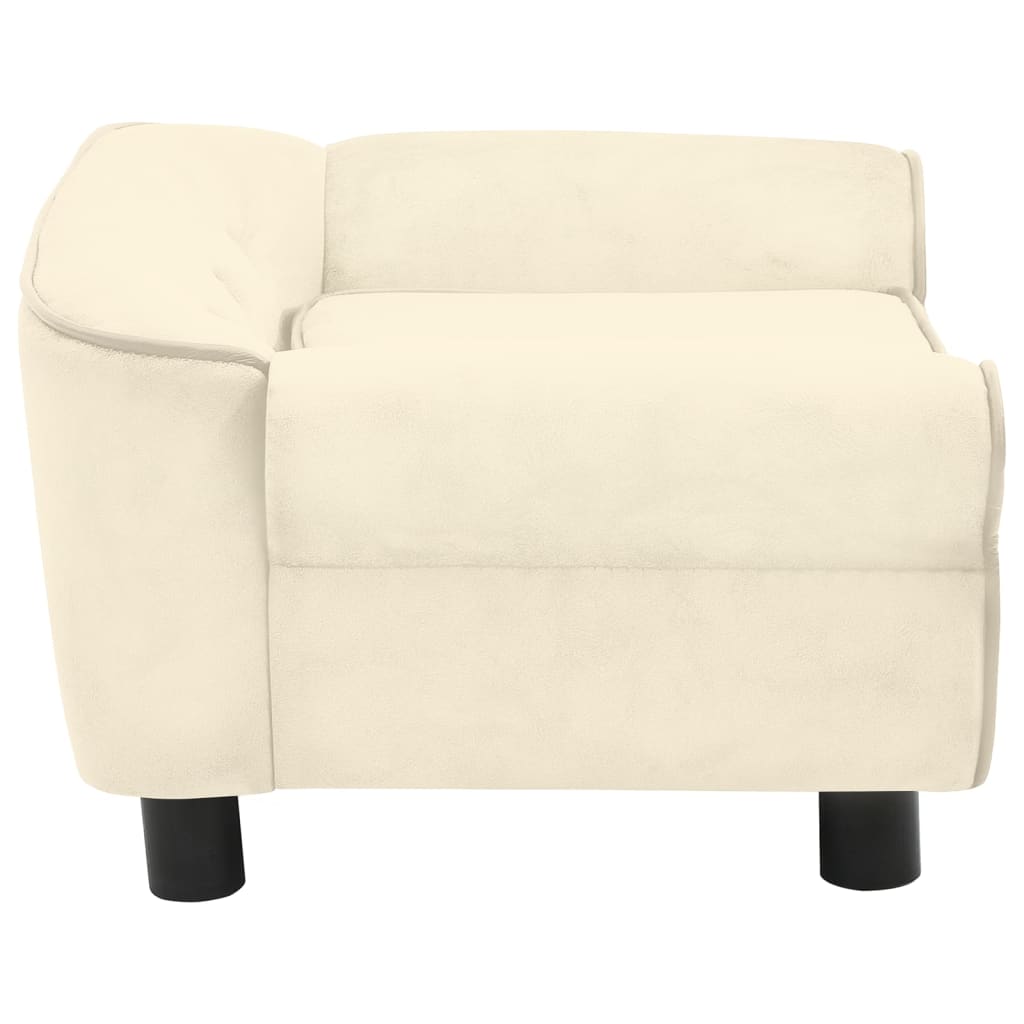 Hondenbank 72X45X30 Cm Pluche Crèmekleurig
