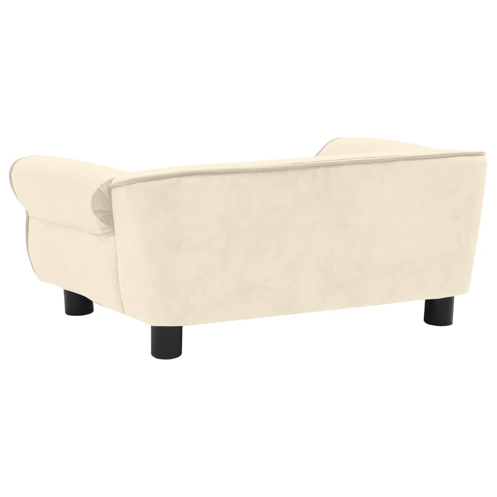 Hondenbank 72X45X30 Cm Pluche Crèmekleurig