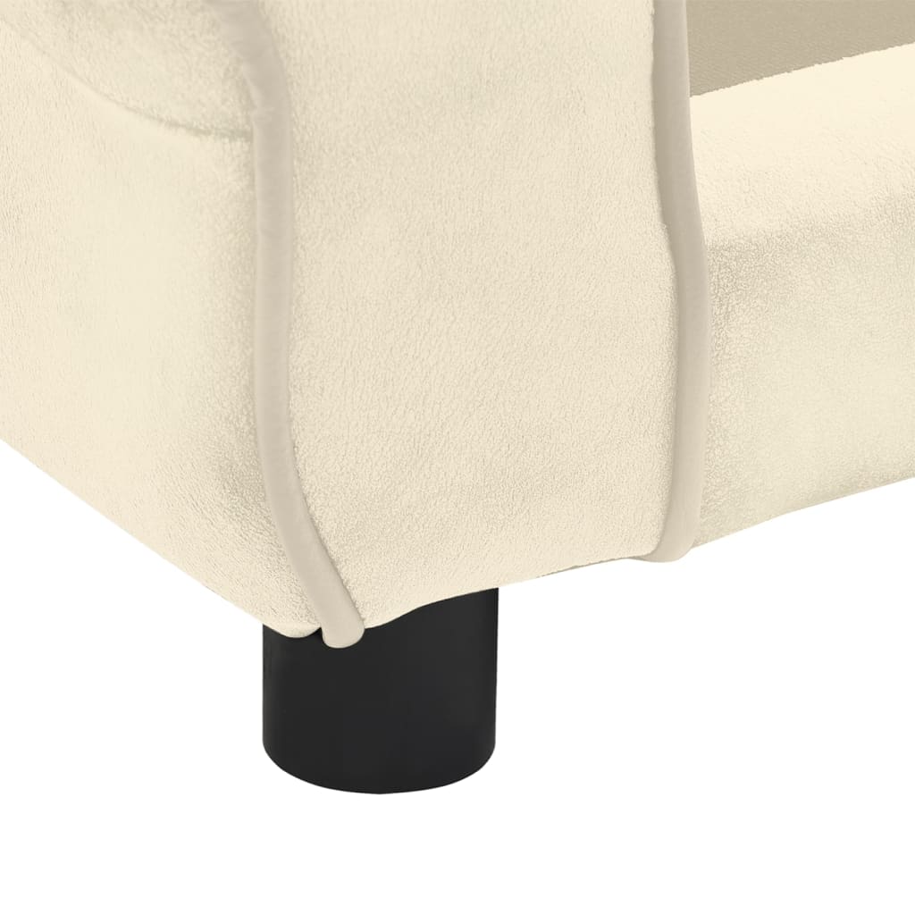 Hondenbank 72X45X30 Cm Pluche Crèmekleurig