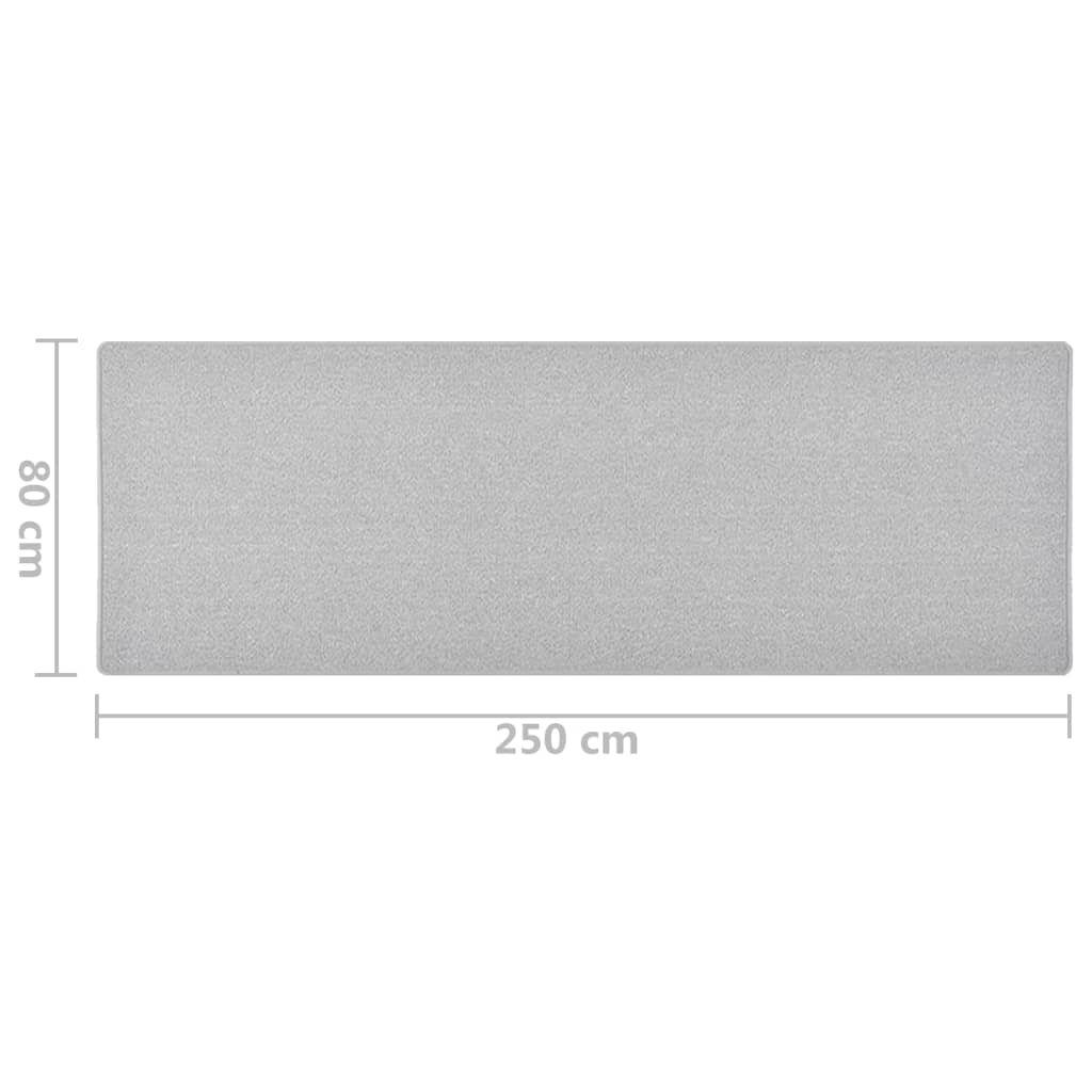 Tapijtloper 80X250 Cm Lichtgrijs