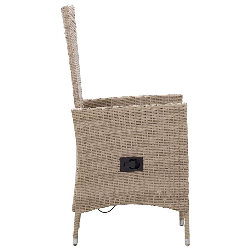 3-teiliges Gartenset Beige