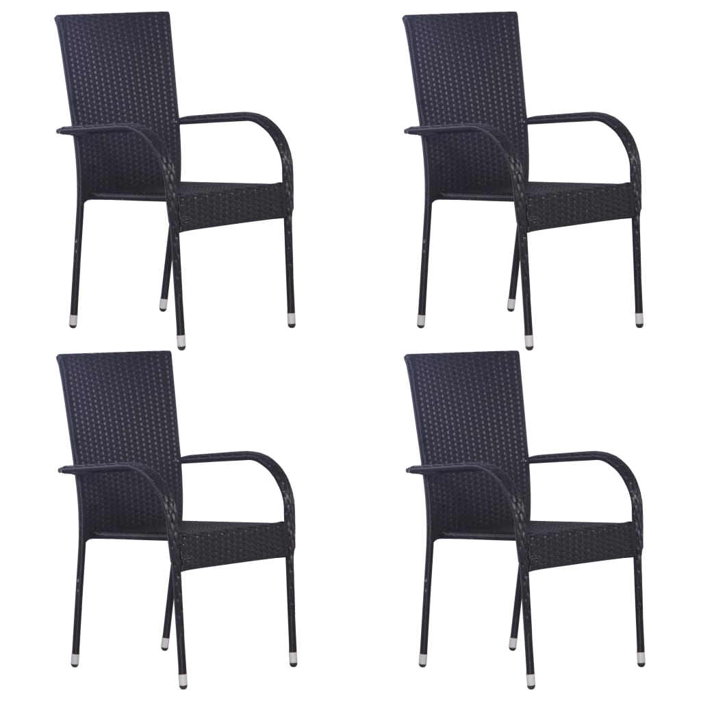 5-Delige Tuinset Zwart