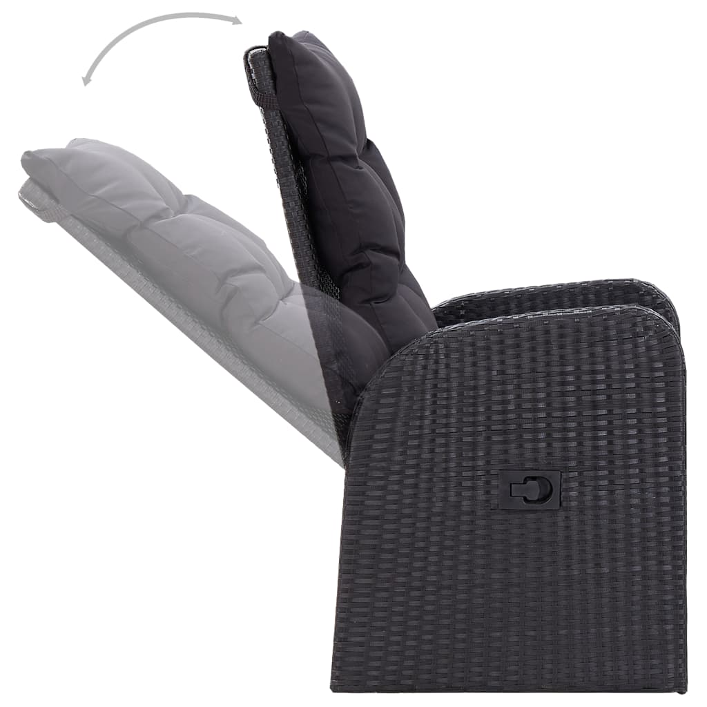 5-Delige Tuinset Zwart