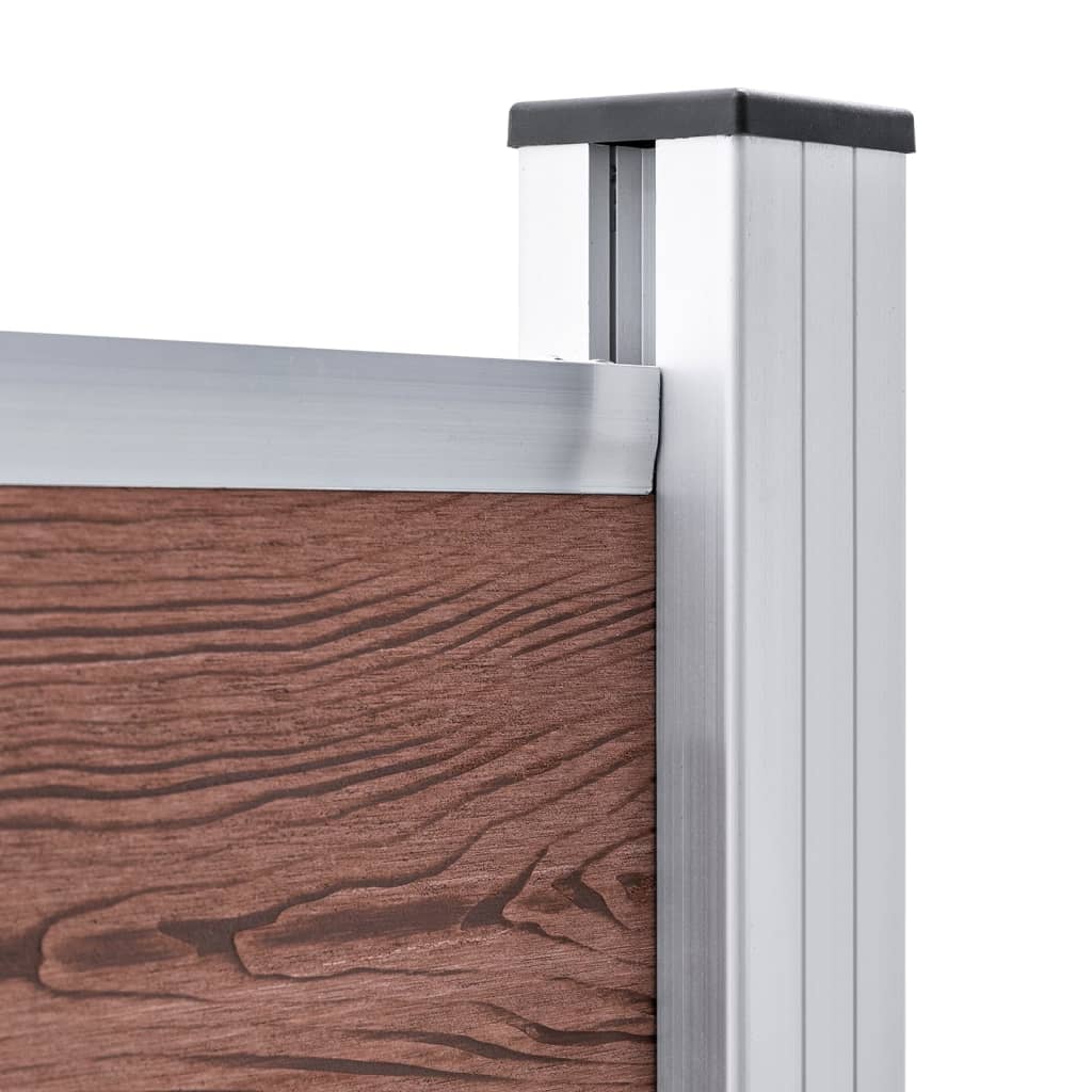 Schuttingpanelenset 699X146 Cm Hkc Bruin