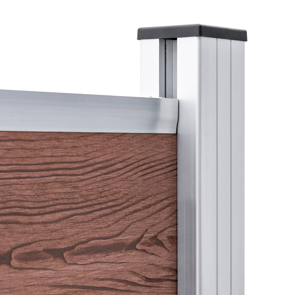 Schuttingpanelenset 872X146 Cm Hkc Bruin