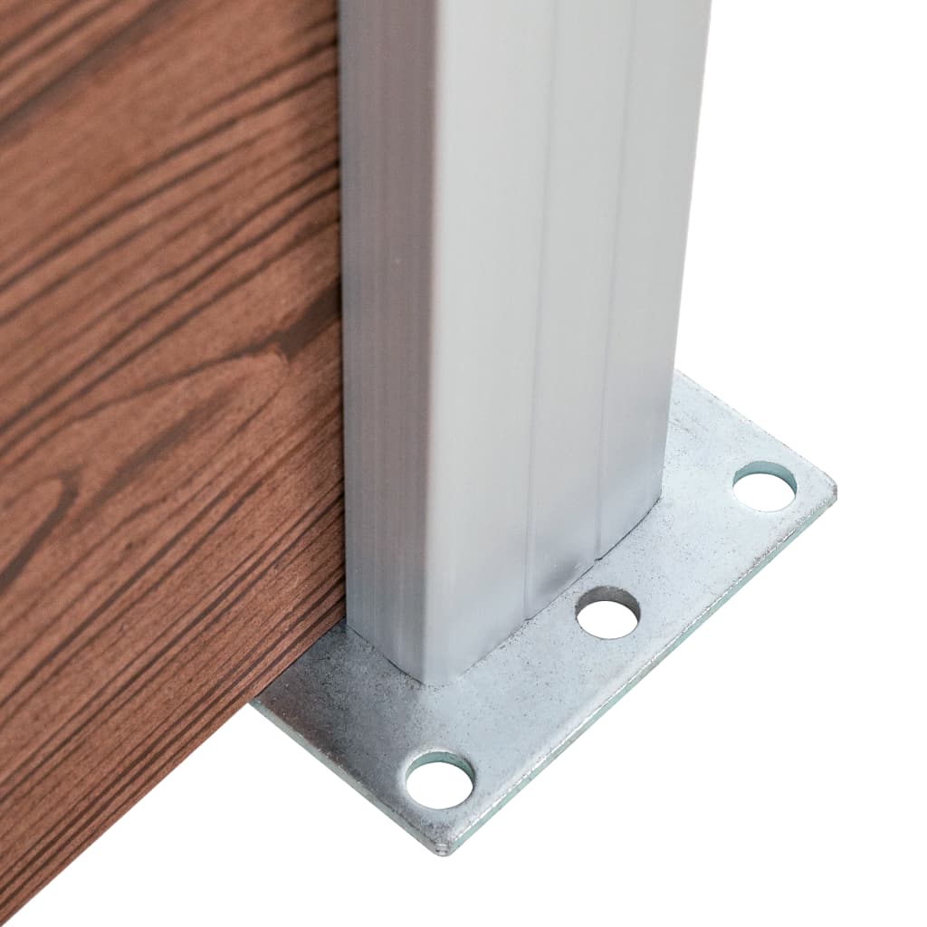 Schuttingpanelenset 872X146 Cm Hkc Bruin