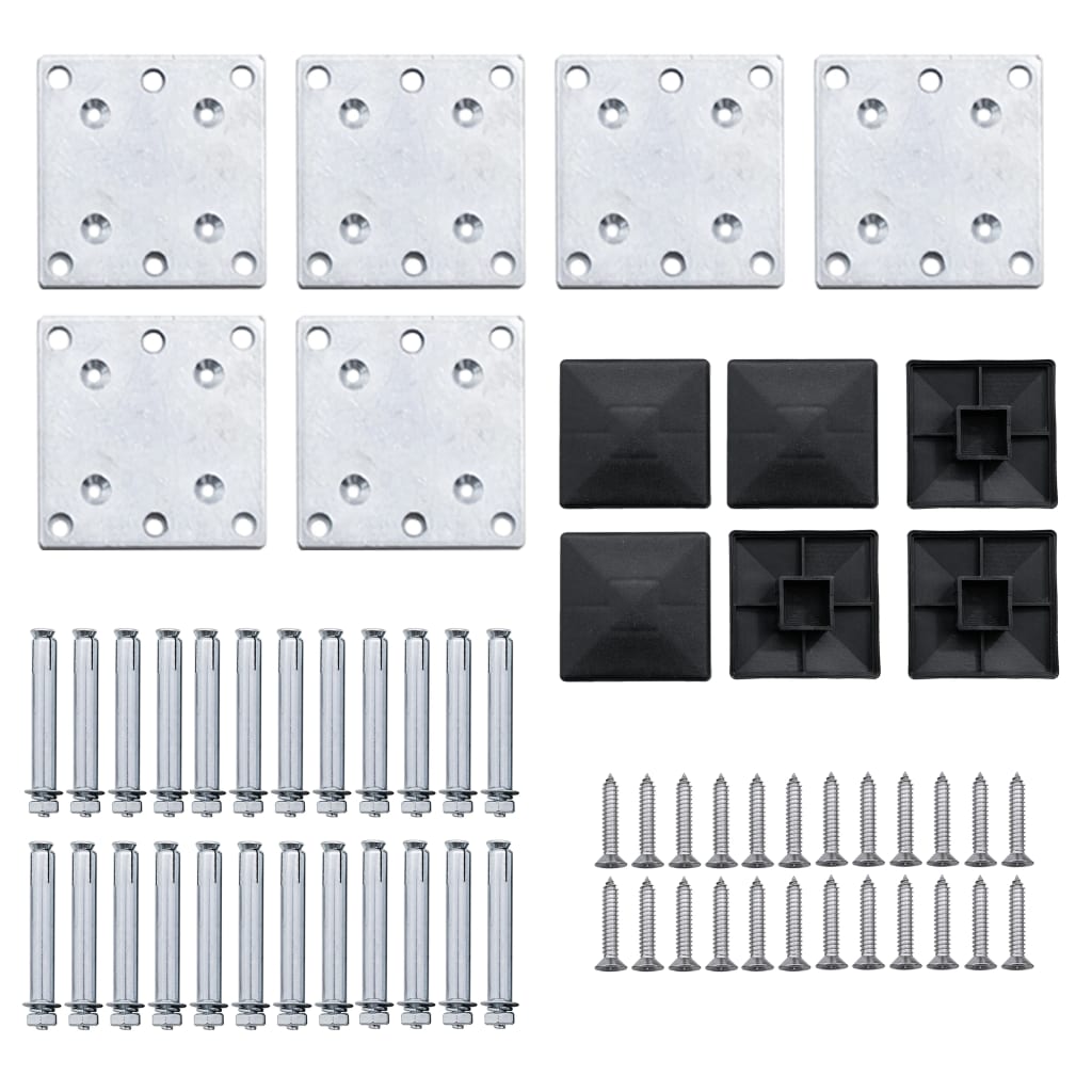 Schuttingpanelenset 872X146 Cm Hkc Bruin