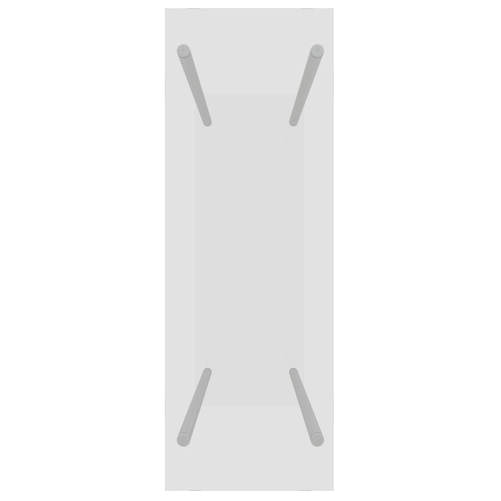 Haardhoutrek 80X35X100 Cm Gehard Glas Transparant