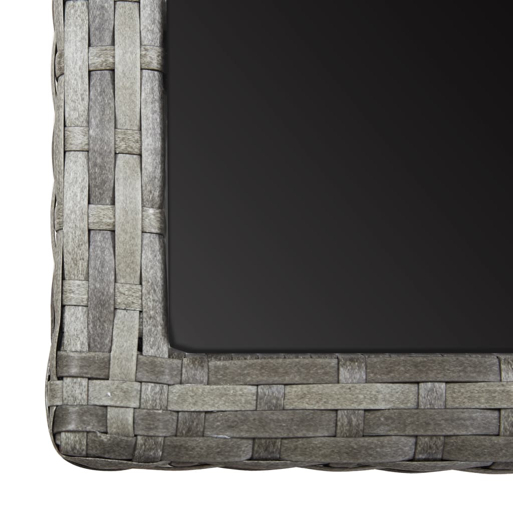 3-teiliges Gartenset Grau