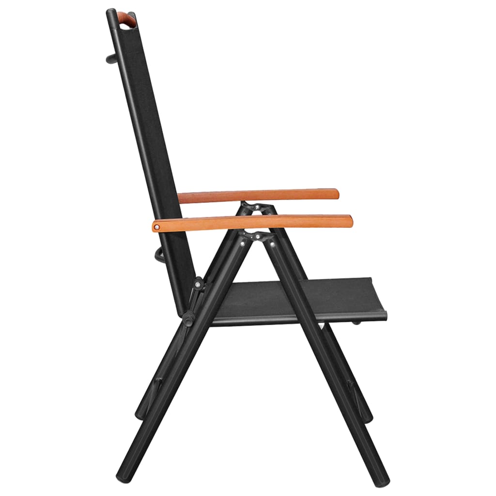 9-Delige Tuinset Aluminium Zwart