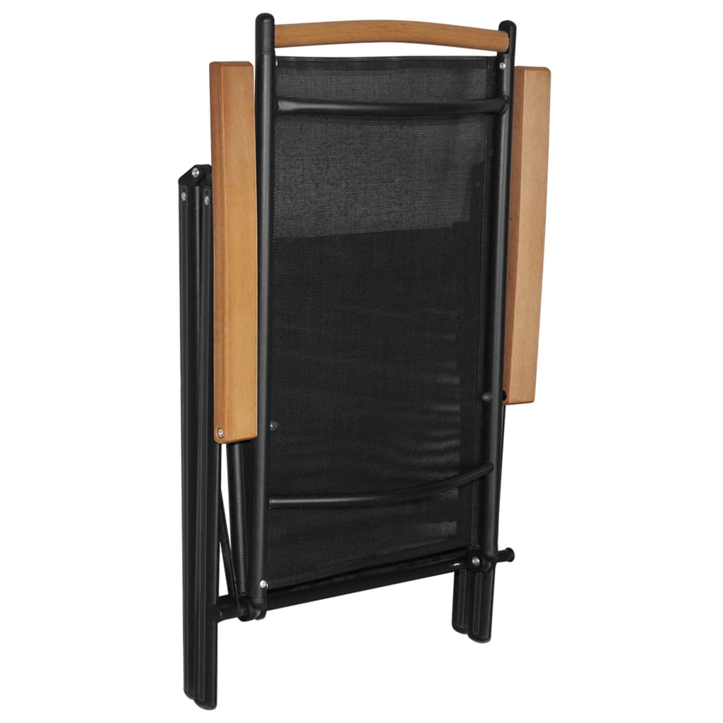 9-Delige Tuinset Aluminium Zwart
