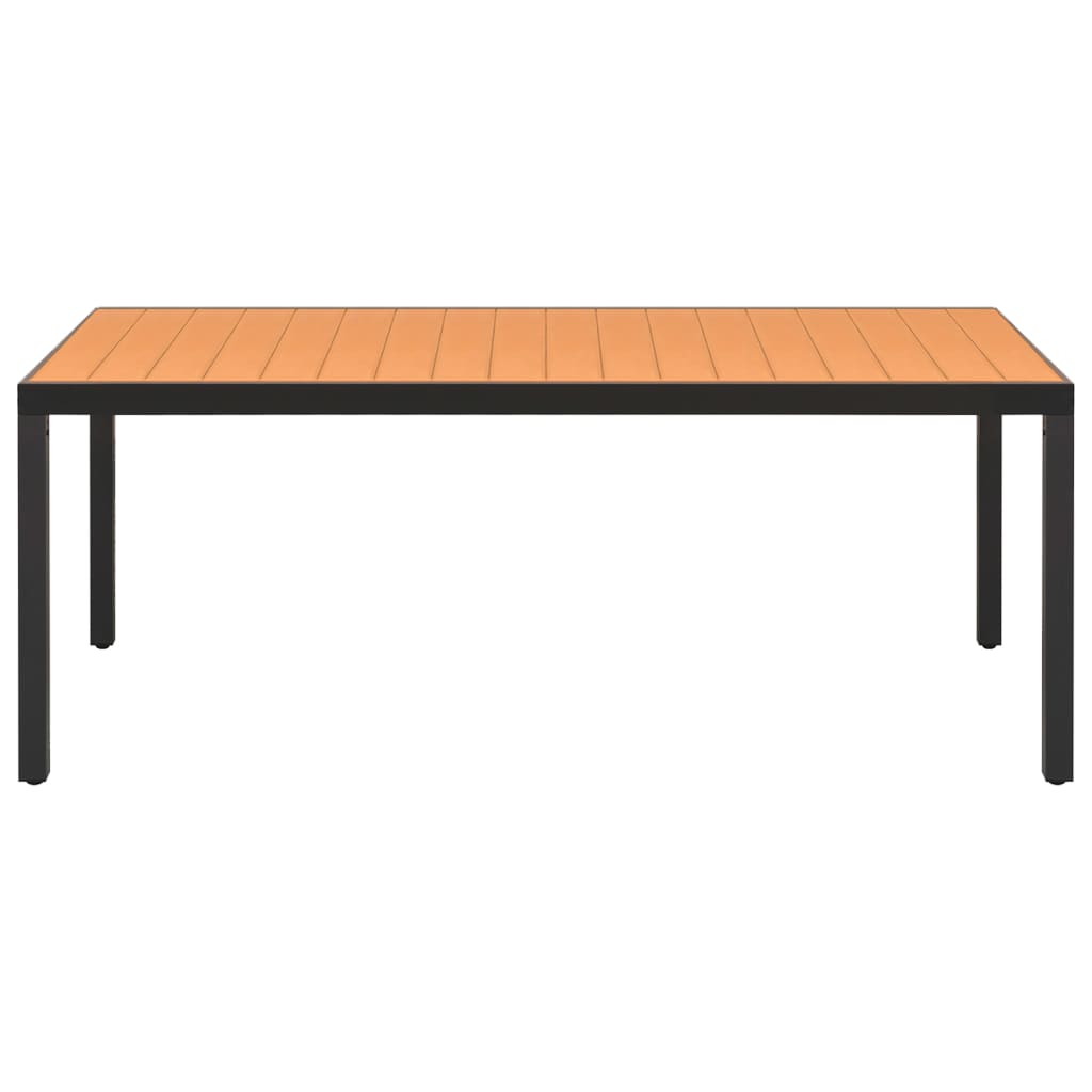 9-Delige Tuinset Aluminium Zwart
