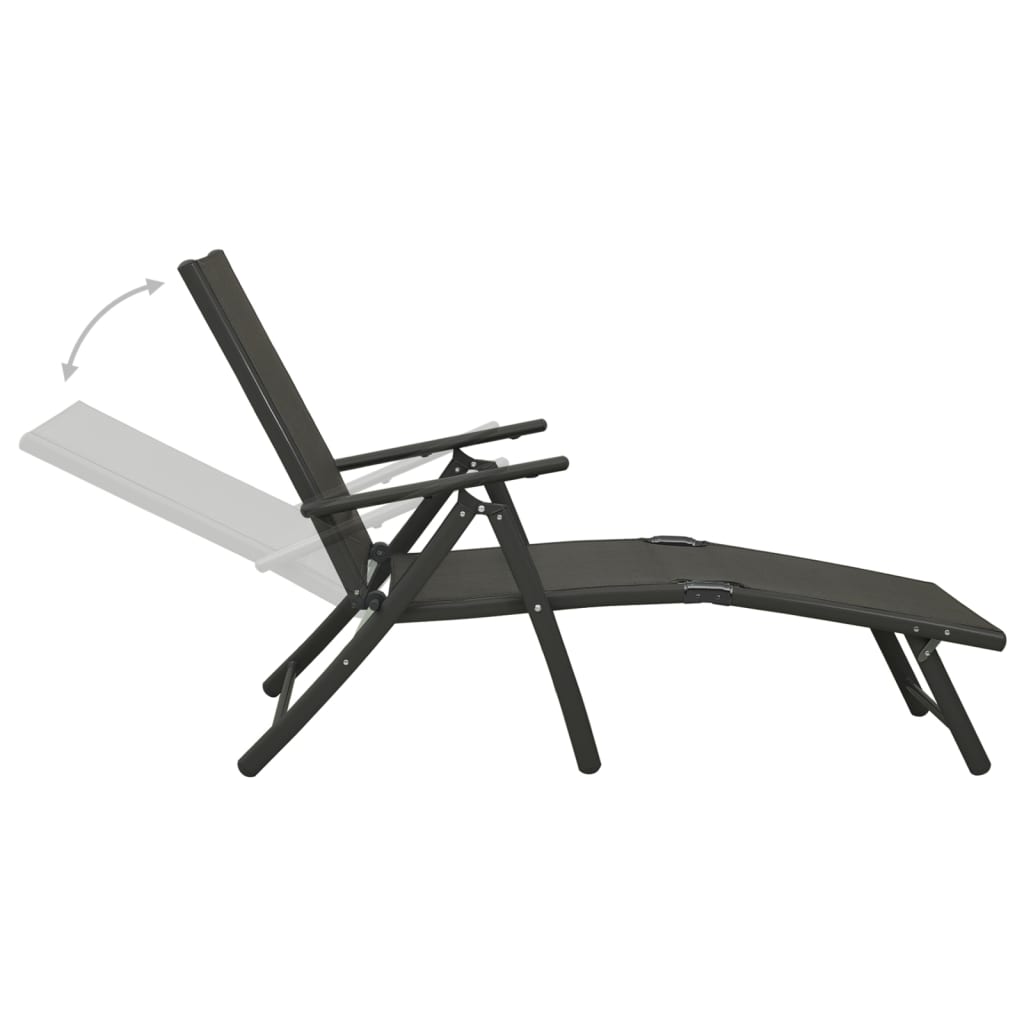 9-Delige Loungeset Zwart En Antracietkleurig