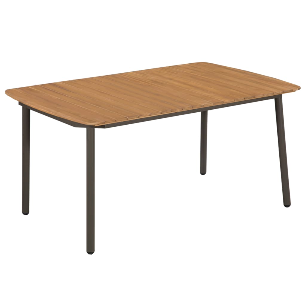7-teiliges Gartenset Poly Rattan Grau
