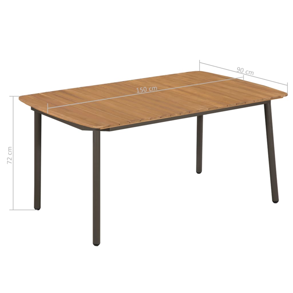 7-teiliges Gartenset Poly Rattan Grau