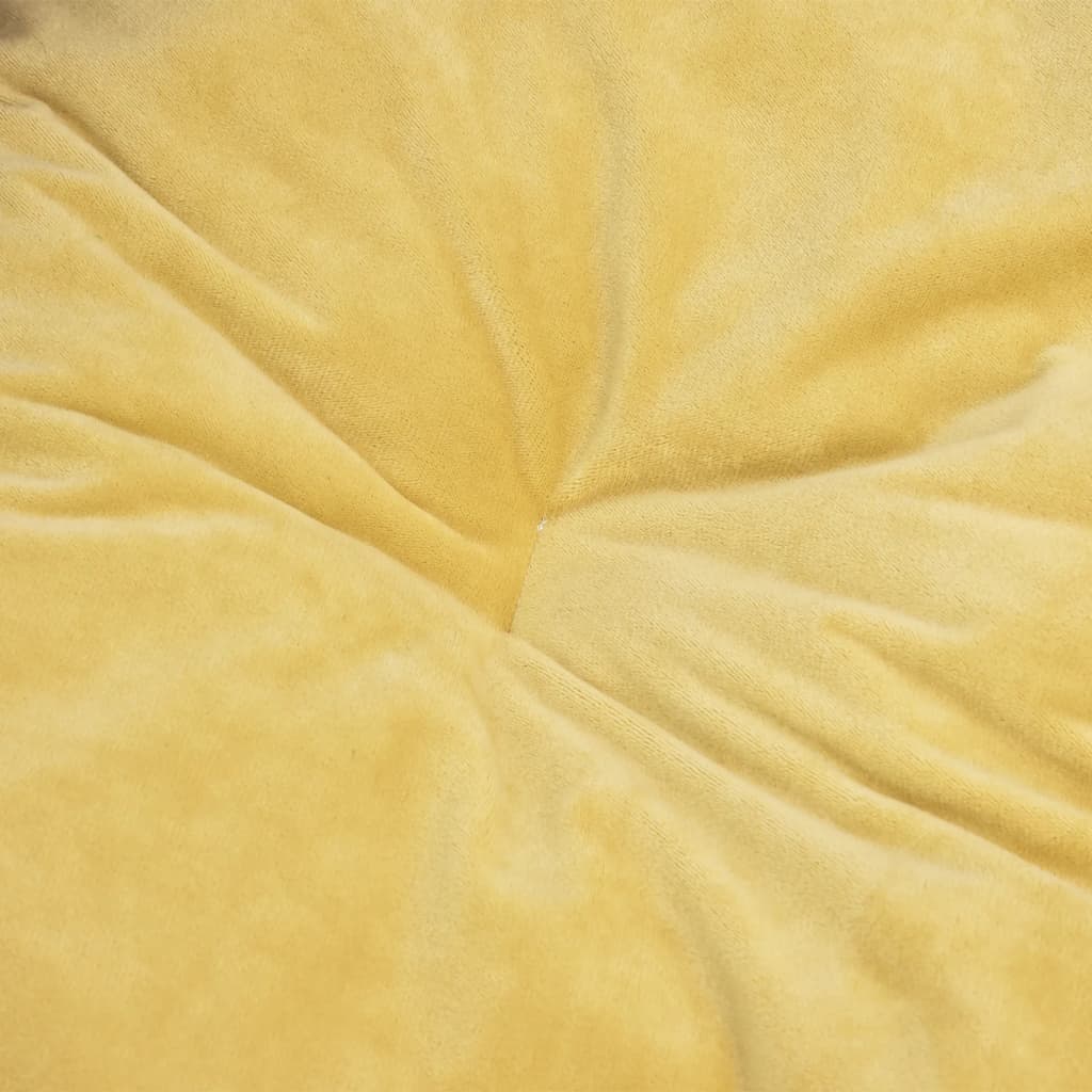 Hondenmand 99X89X21 Cm Pluche En Kunstleer Zwart En Geel