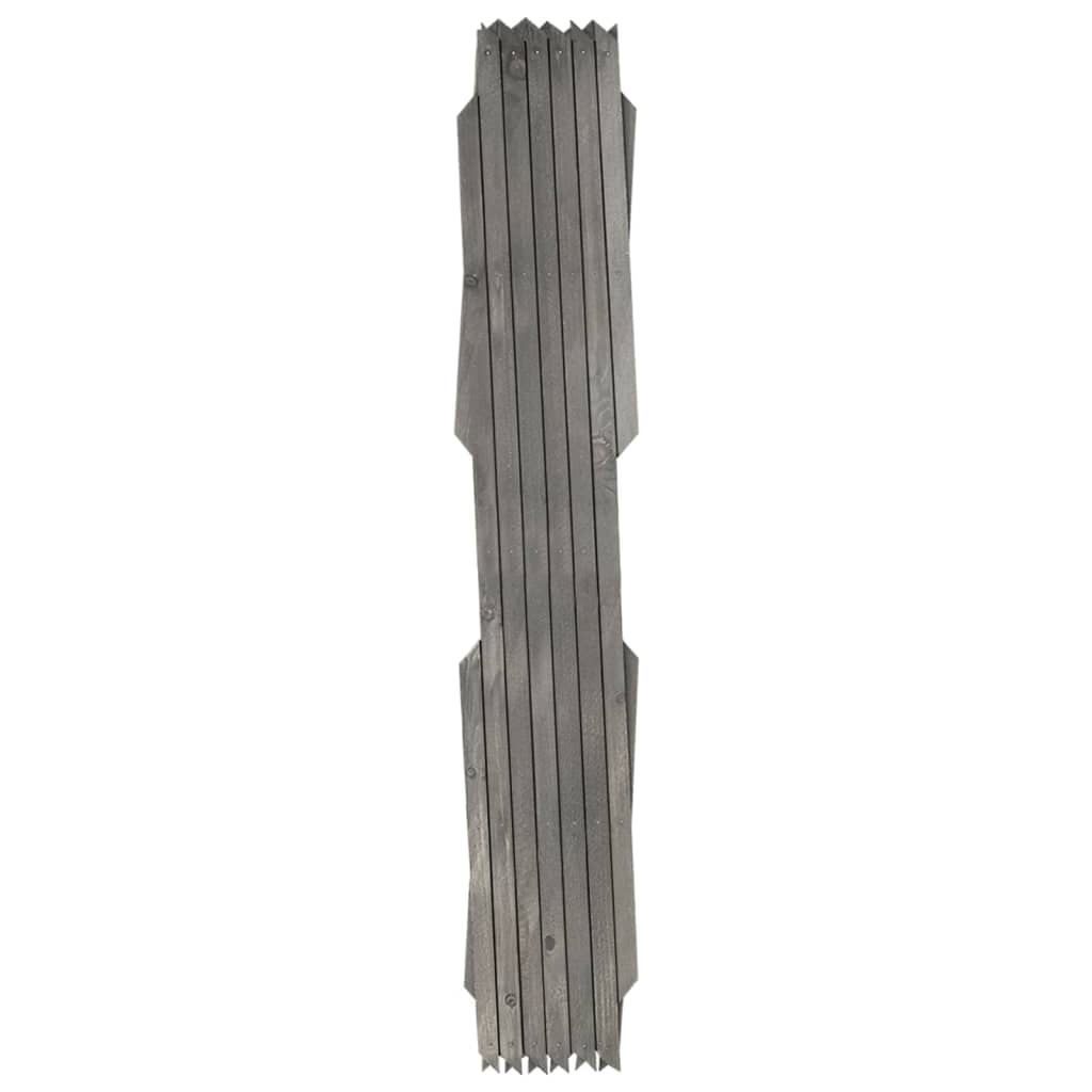 Tuinlatwerken 5 St 180X60 Cm Massief Vurenhout Grijs