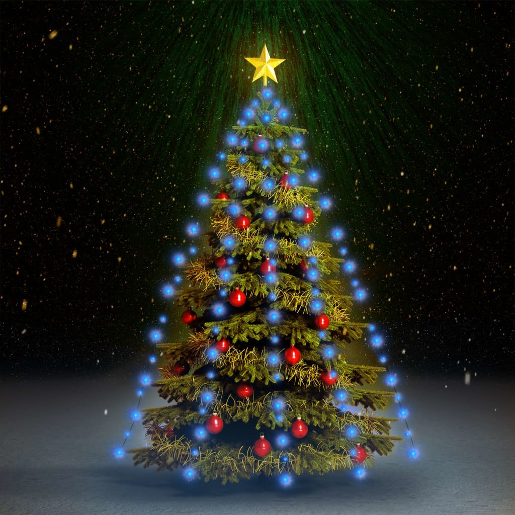 Kerstboomverlichting Met 210 Led's Blauw Net 210 Cm