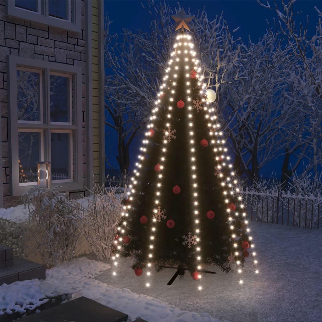 Weihnachtsbaumbeleuchtung mit 300 LEDs, kaltweiß, Netto 300 cm