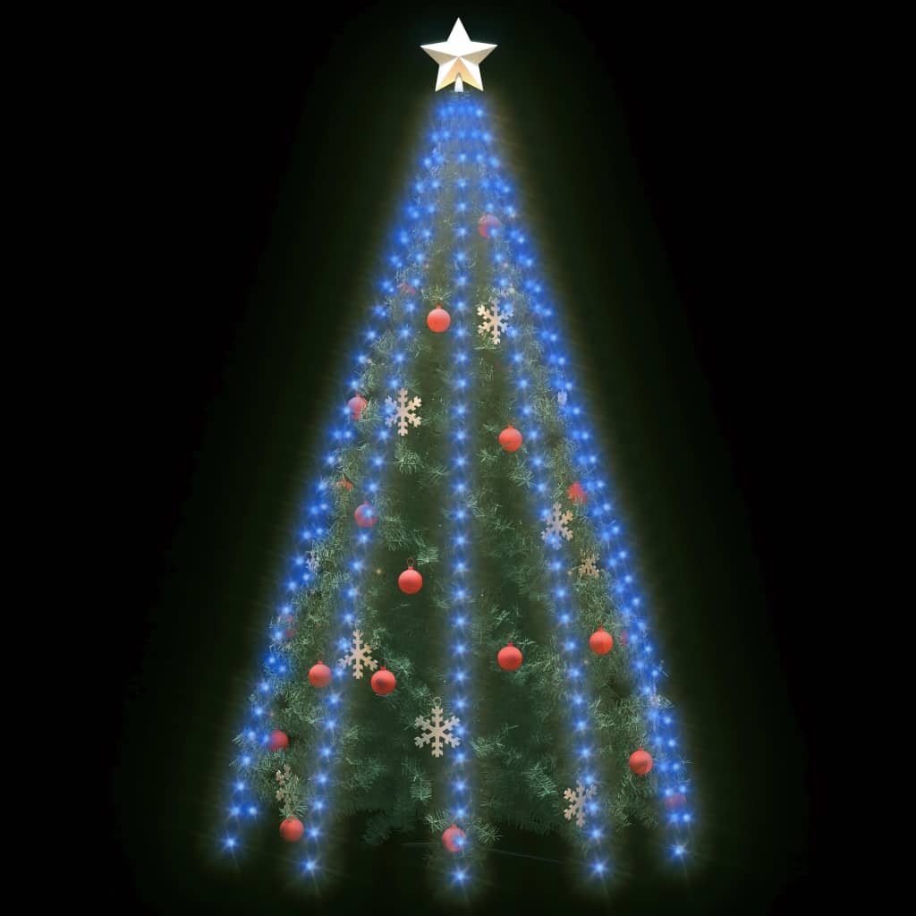 Kerstboomverlichting Met 300 Led's Blauw Net 300 Cm