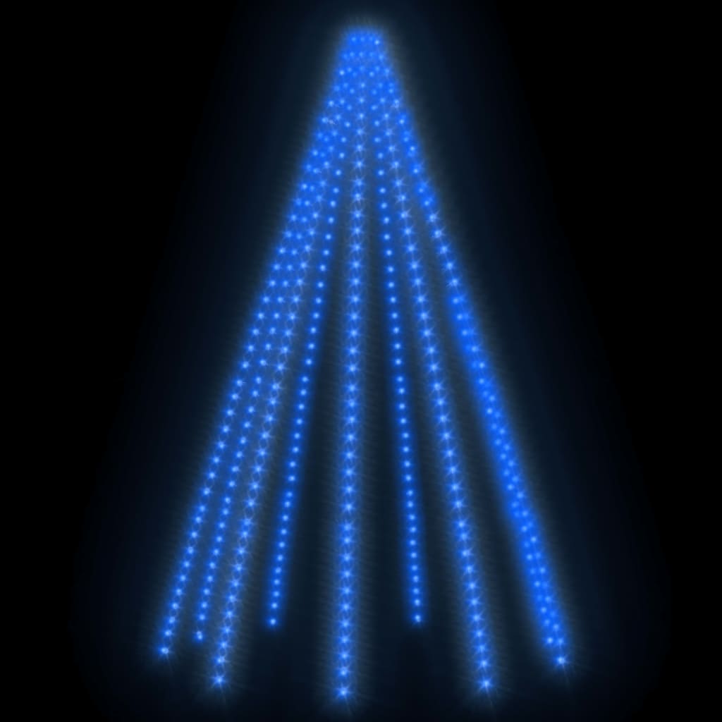 Weihnachtsbaumbeleuchtung mit 400 LEDs, blaues Netz, 400 cm