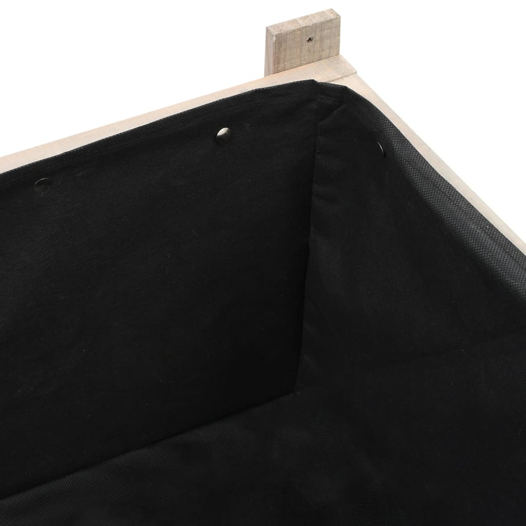 Pflanzgefäß mit Gewächshaus 110 x 54 x 120 cm, massives Fichtenholz
