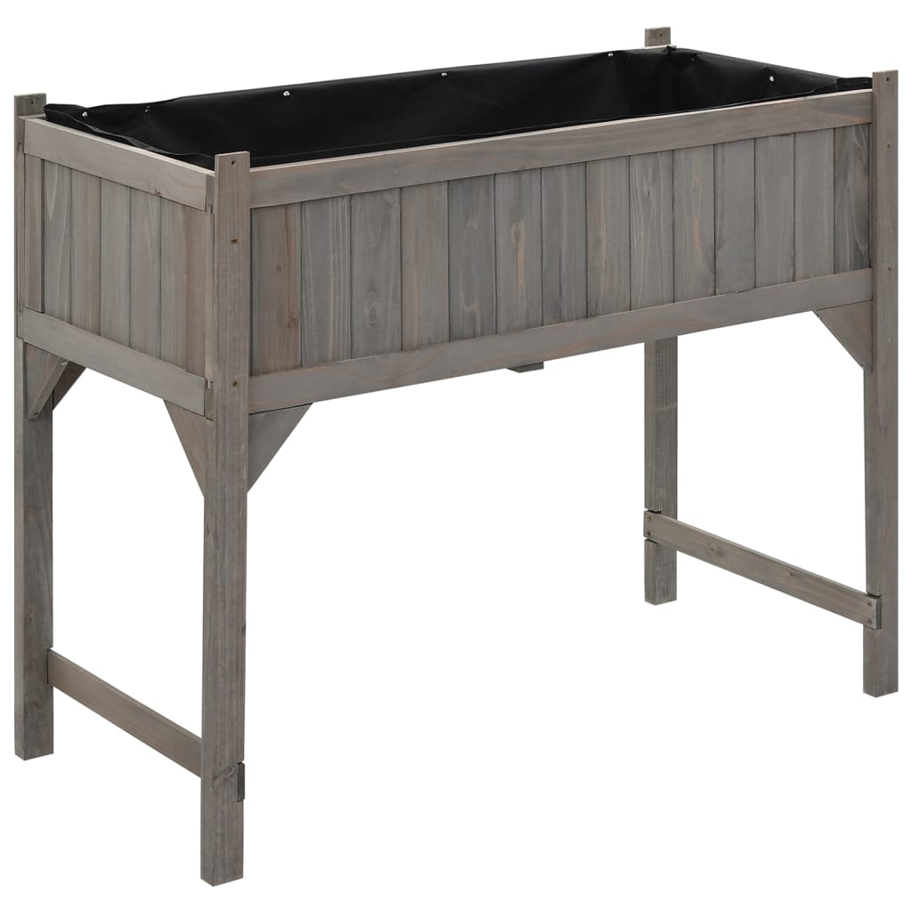 Pflanzgefäß mit Gewächshaus 110 x 54 x 120 cm, massives Fichtenholz