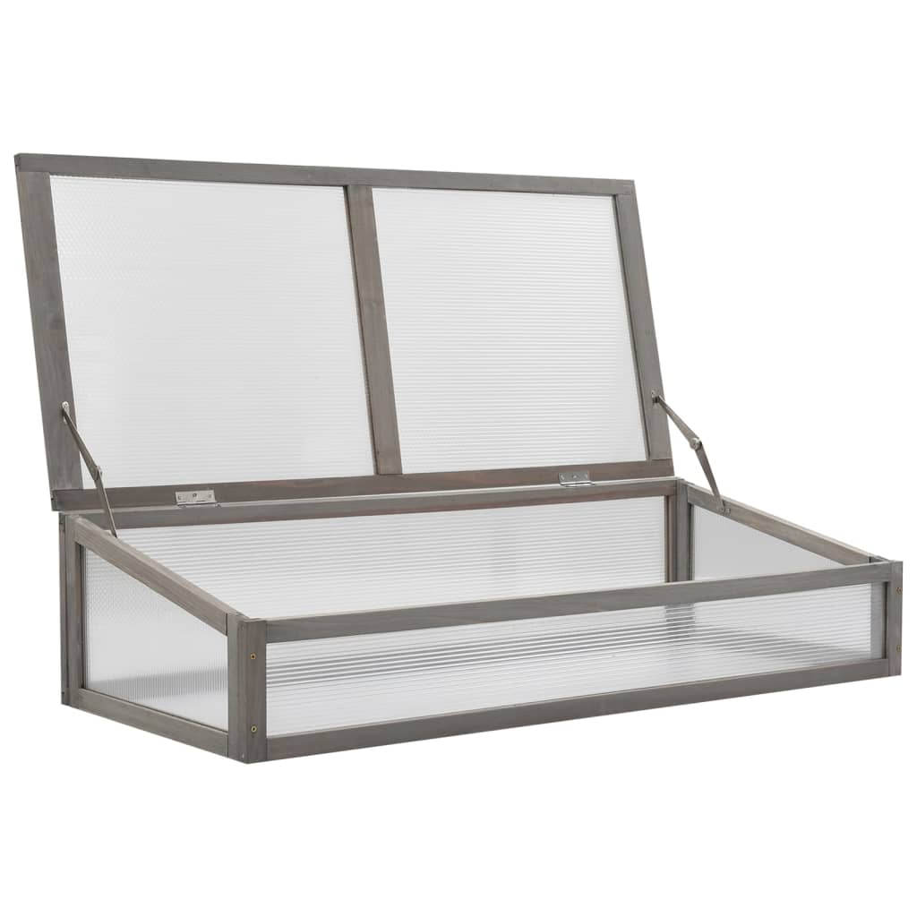 Pflanzgefäß mit Gewächshaus 110 x 54 x 120 cm, massives Fichtenholz