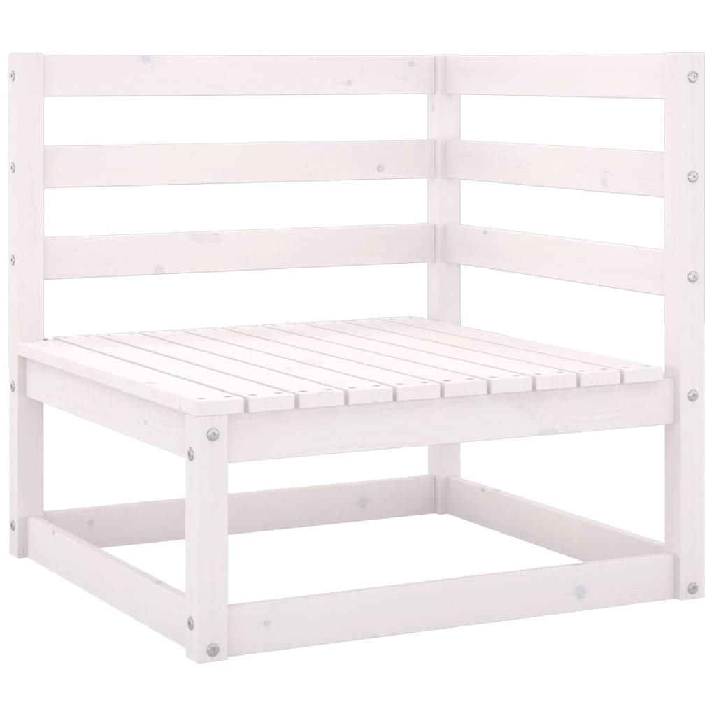 8-Delige Loungeset Massief Grenenhout Wit