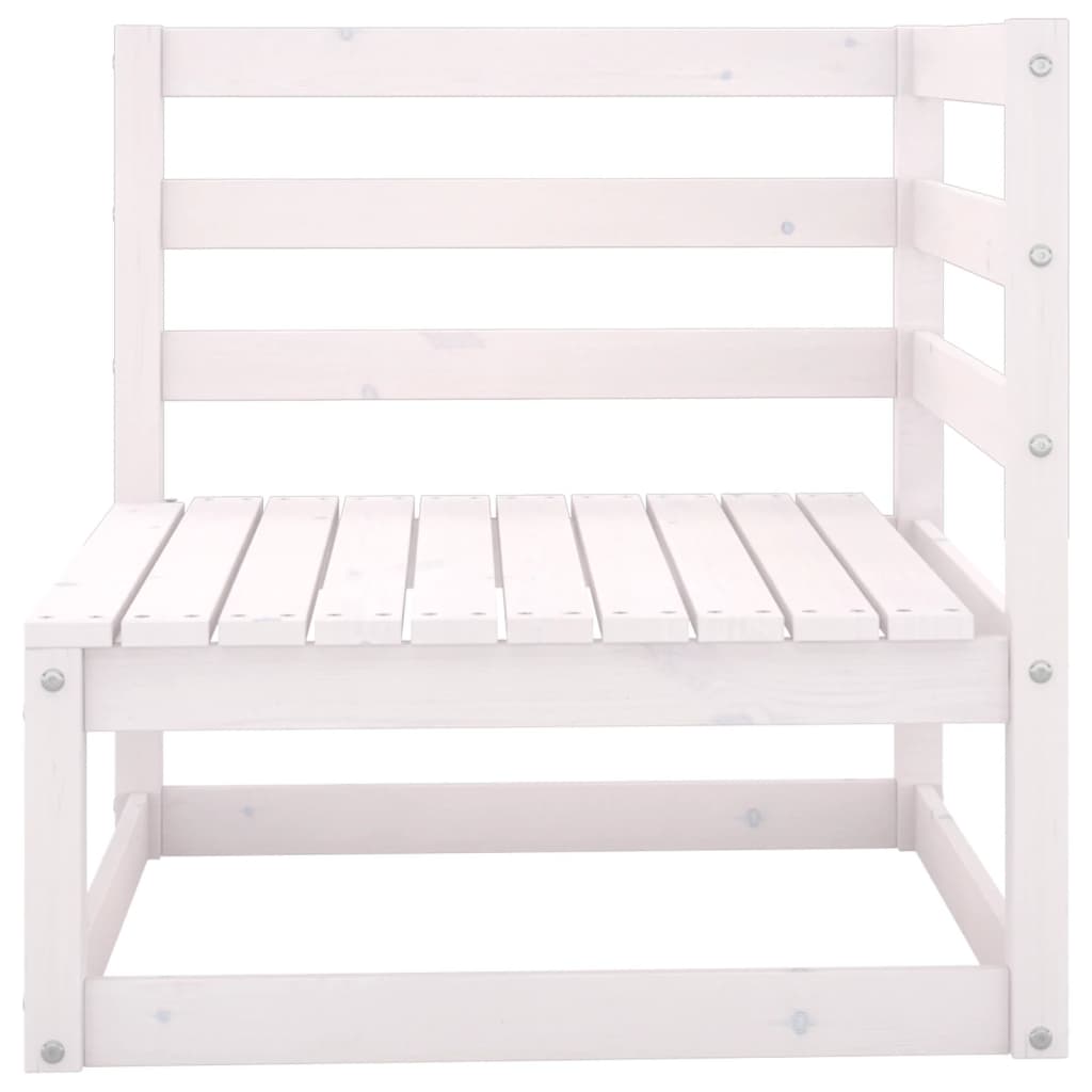 8-Delige Loungeset Massief Grenenhout Wit